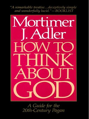 cover image of How to Think About God